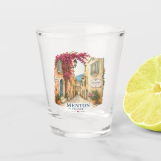 Menton Charming Old Town Alley Shot Glass Schnapsglas