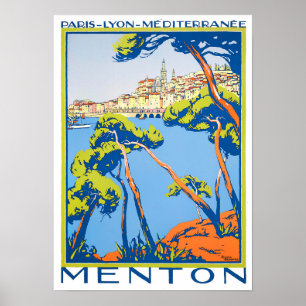 Menton France Vintage Poster