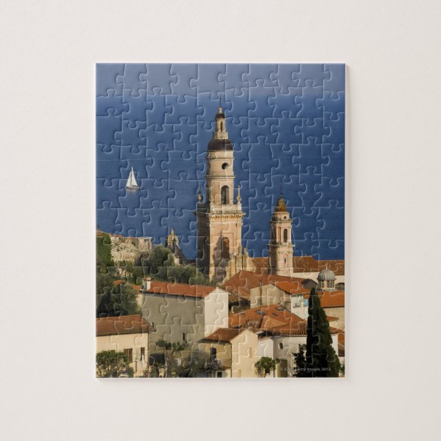 Menton, französisches Riviera Puzzle (Vertikal)