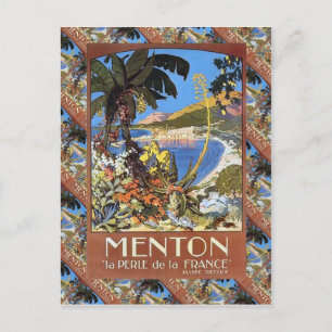Menton, Le perle de la France Postkarte