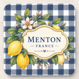 Menton Lemon Cote d Azur coasters Getränkeuntersetzer
