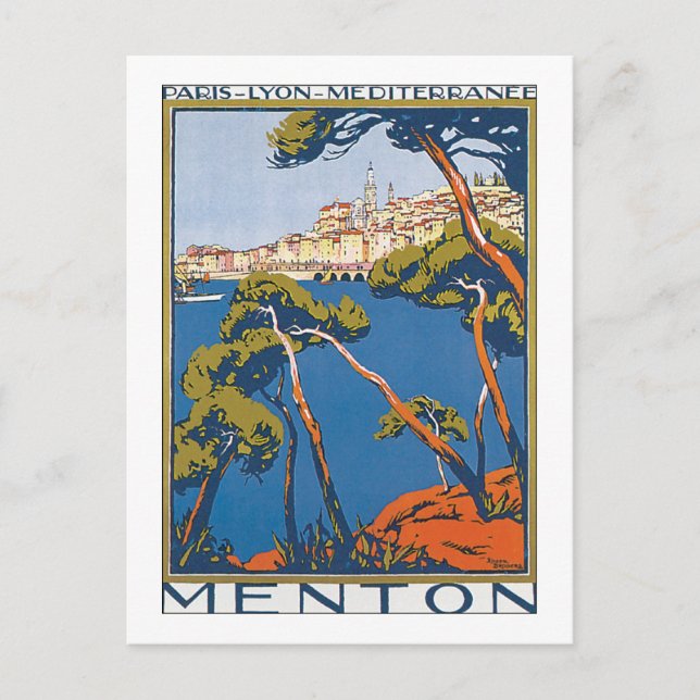 Menton Postkarte (Vorderseite)