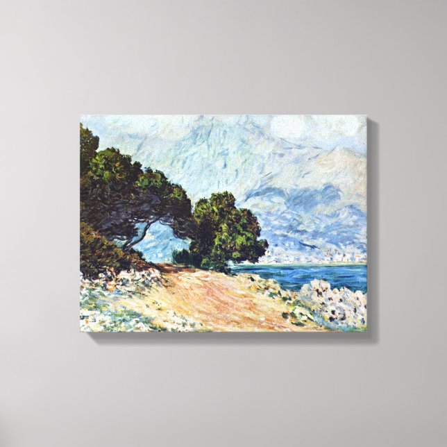 Menton Seen von Cap Martin von Claude Monet Leinwanddruck (Vorderseite)