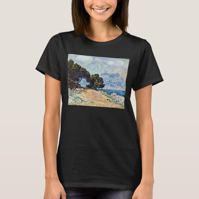 Menton Seen von Cap Martin von Claude Monet T-Shirt (Vorderseite)