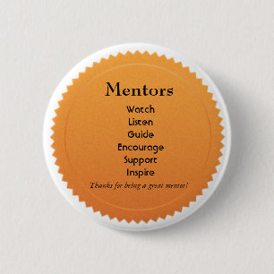 Mentor-Anerkennungs-Button Button