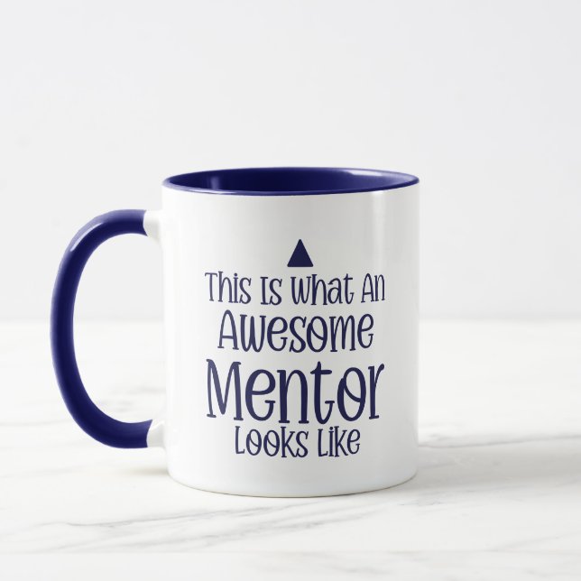 Mentor Dankeschön Tasse – Personalisiertes Geschen (Links)