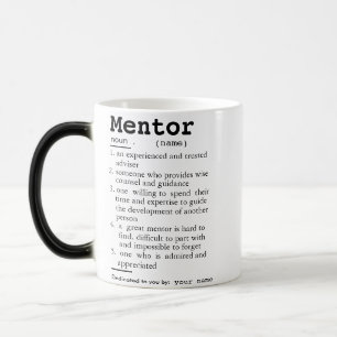 Mentor Definition Tasse, Geschenk für Mentor Verwandlungstasse