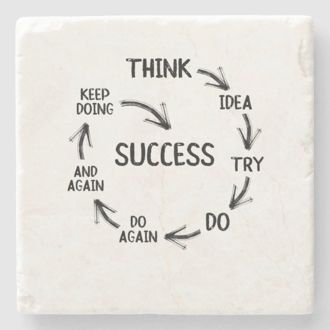 Mentor-Lehrer für motivierend Zitat Steinuntersetzer (Vorderseite)