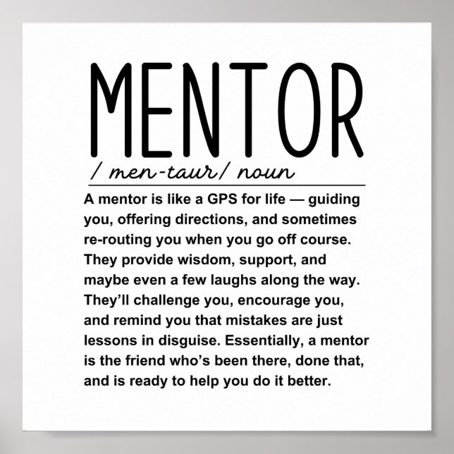 Mentor Poster (Vorne)