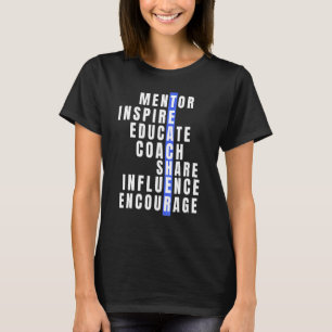 Mentor Teachers Inspirierte Educate Coach Share In T-Shirt