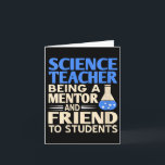 Mentor und Freund von Wissenschaftslehrerinnen Karte<br><div class="desc">Mentor und Freund der Wissenschaftlerinnen Spaß V-Nacken</div>