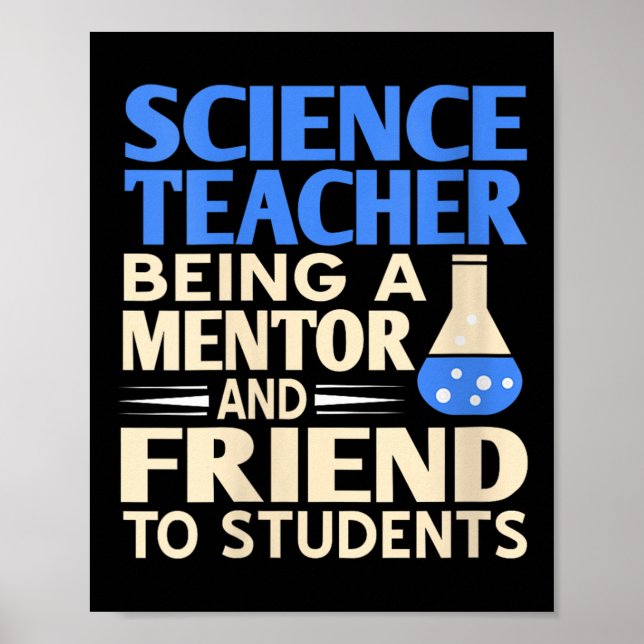 Mentor und Freund von Wissenschaftslehrerinnen Poster (Vorne)
