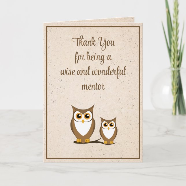 Mentor Vielen Dank, Boss's Day Card Karte (Vorderseite)