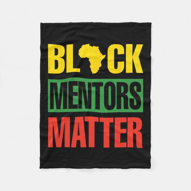 Mentors der schwarzen Geschichte Problem Afrikanis Fleecedecke (Vorderseite)