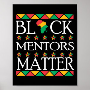 Mentors der schwarzen Geschichte Problem Afrikanis Poster