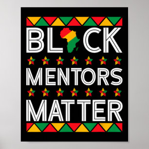 Mentors der schwarzen Geschichte Problem Afrikanis Poster