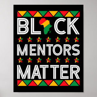 Mentors der schwarzen Geschichte Problem Afrikanis Poster