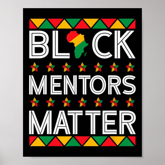 Mentors der schwarzen Geschichte Problem Afrikanis Poster (Vorne)