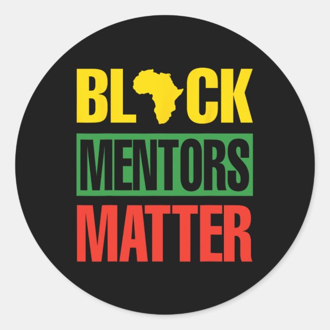 Mentors der schwarzen Geschichte Problem Afrikanis Runder Aufkleber (Vorderseite)