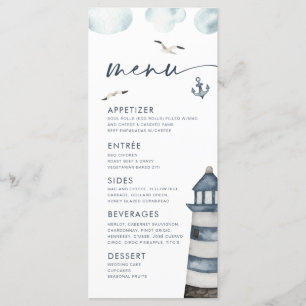 Menü am Meer Menükarte