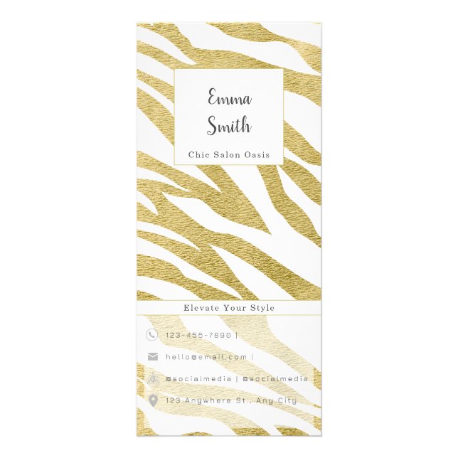 Menü "Anpassbare Beauty Services" (Vorne)