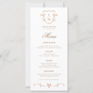 Menü "Barock Monogram Dinner"