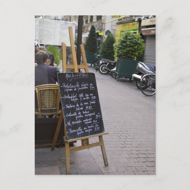 Menu Board of Bistro Postkarte (Vorderseite)