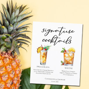 Menü "Cocktails" für Hochzeiten