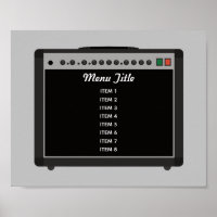 Menü "Custom Guitar Amplifier Rock and Roll"