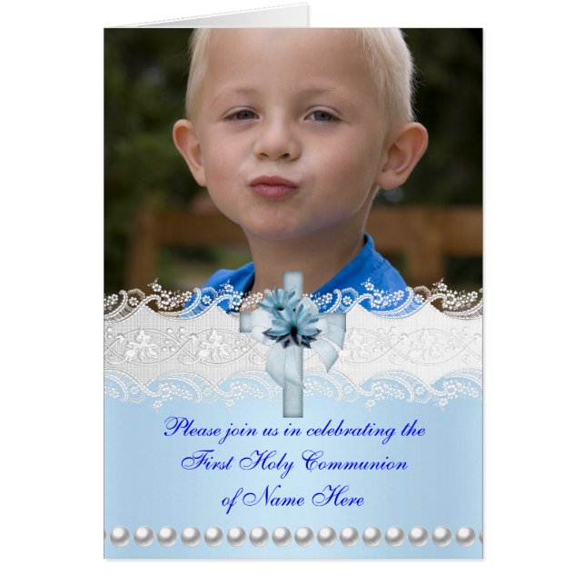 Menü Dinner Card Erste heilige Kommune 2 (Vorne)