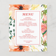 Menü für Blumenzehen im Frühjahr