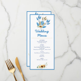 Menü für die Hochzeitsempfehlung Menükarte