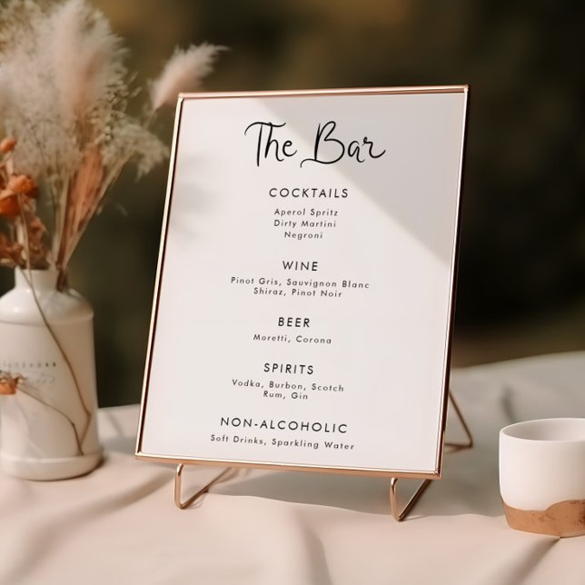 Menü für handgeschriebene Bar Poster (Von Creator hochgeladen)