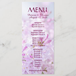 Menü für Hochzeiten anpassbar Menükarte