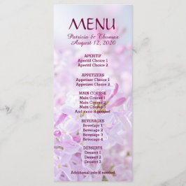 Menü für Hochzeiten anpassbar Menükarte