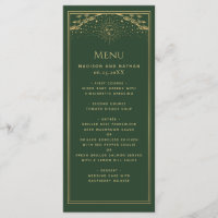 Menü für Hochzeiten der Green Gold Sun and Moon Ta