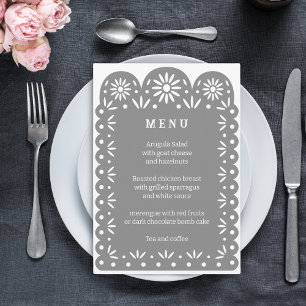 Menü GRAY MEXICAN PAPEL PICADO