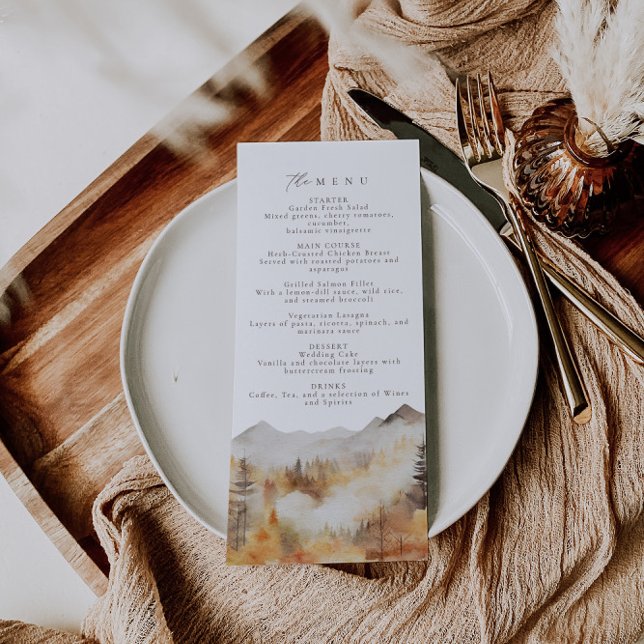Menü "Hochzeit im Herbst" Menükarte (Von Creator hochgeladen)
