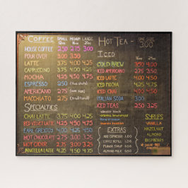 Menü im Coffee Shop - 16x20 - 520 Stk. Puzzle