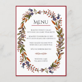 Menü-Karte des Herbstes Einladung