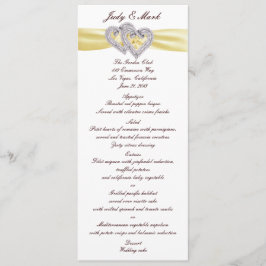 Menü-Karte für benutzerdefinierte Lemon-Herzen Menükarte