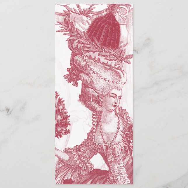 Menü-Karte Joyeux Weihnachten-(Rouge) Menükarte (Vorderseite)