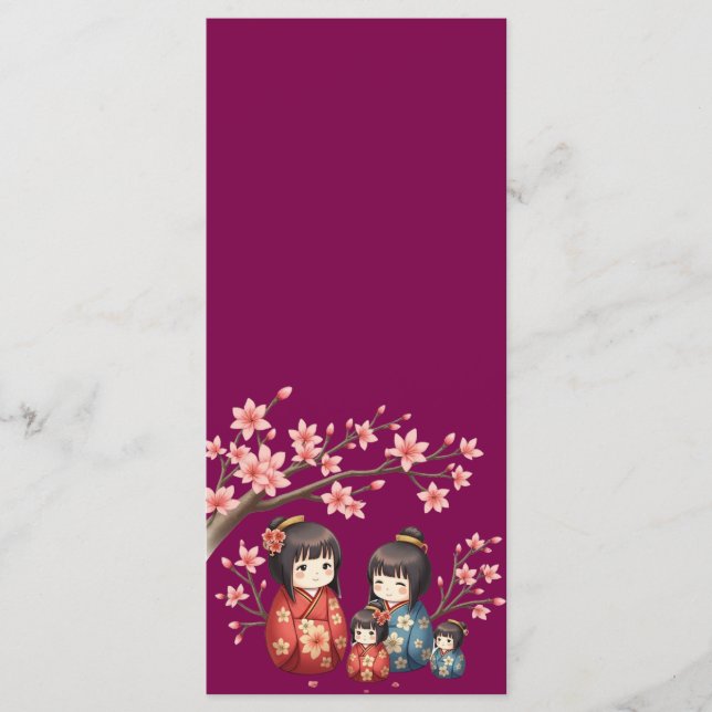 Menü Menükarte (Vorderseite)