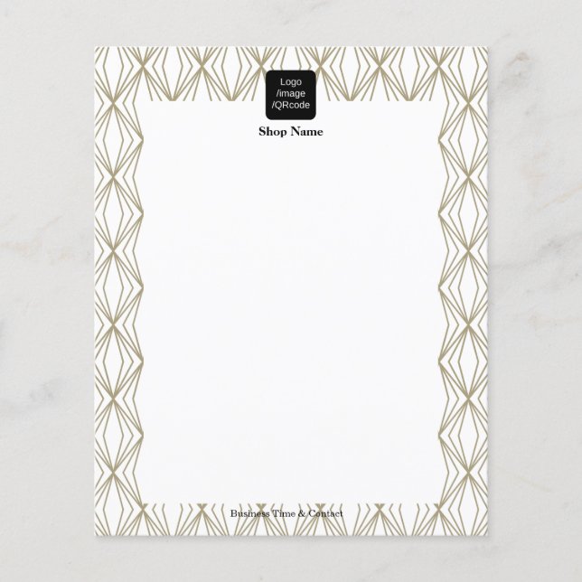 Menü "Modern Geometry Pattern" (Vorne)