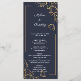 Menü "Navy & golden floral" Programm