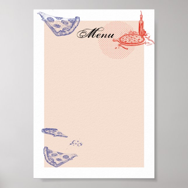 Menü Poster (Vorne)