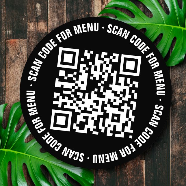 Menü QR Code Restaurants Stickers (Von Creator hochgeladen)
