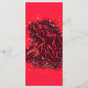 Menu Red Bull Running at Starry Night Menükarte