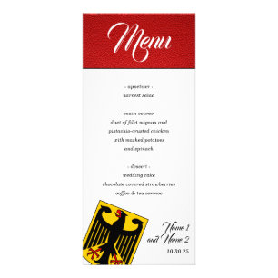 Menü "Red Germany Passport"