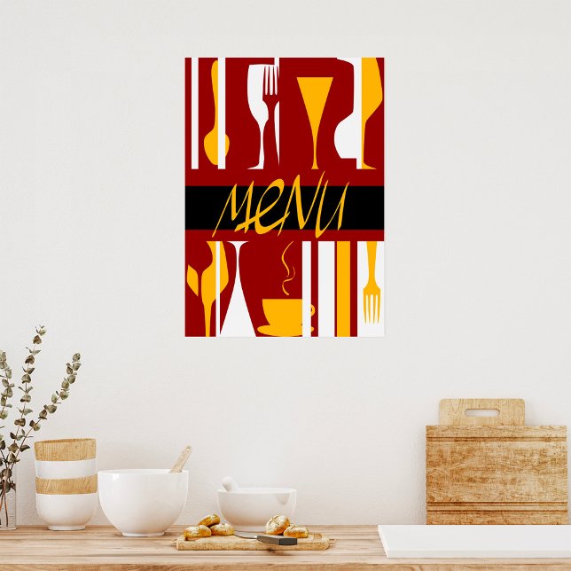 Menü "Retro" Poster (Von Creator hochgeladen)